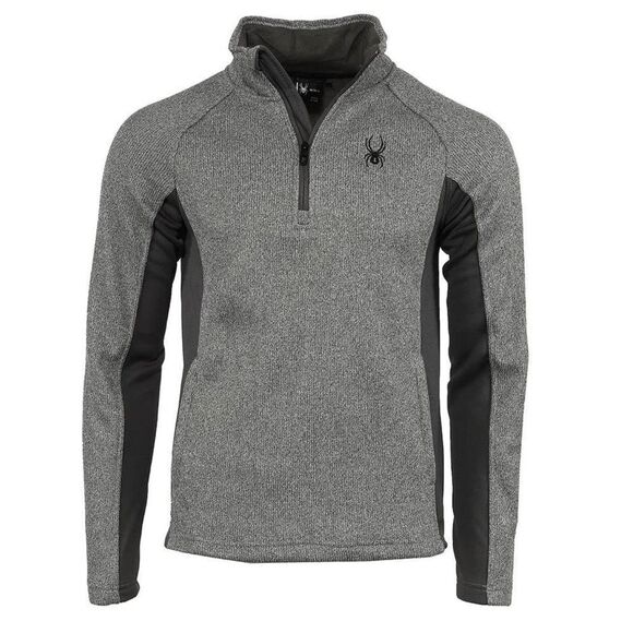 Spyder Men's Gray Quarter-Zip Jacket Small NWT - Picture 1 of 12